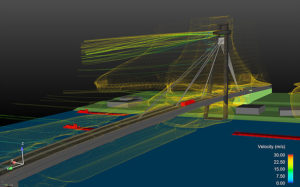 CFD simulation of extreme wind conditions and the effect on the traffic and bridge construction