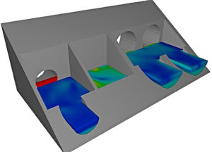 CFD simulation of non-typical sewage overflow chamber