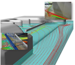 CFD intake simulation and the effect of the floating barrage